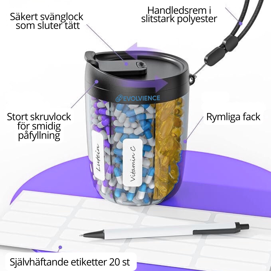 Pill bottle EVOLVIENCE FLEX